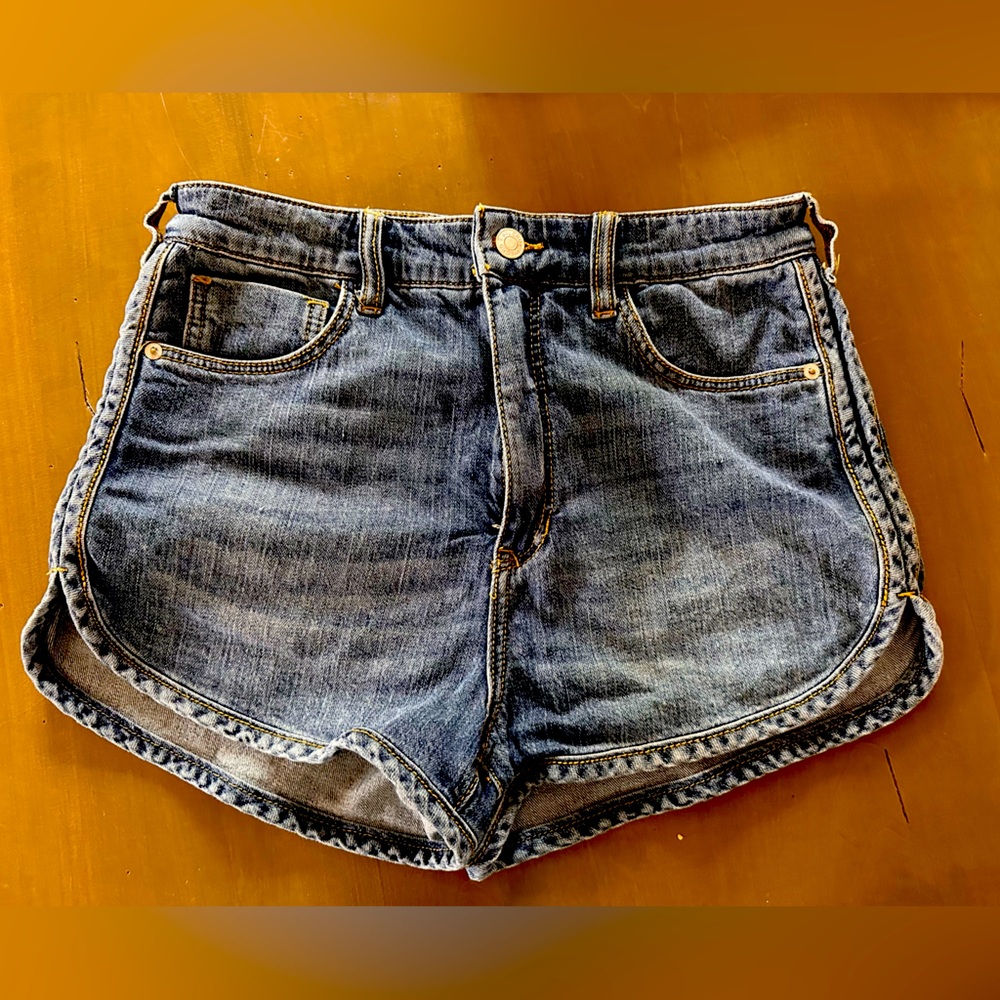 Anthropologie Pilcro Denim Jean Shorts Medium Wash